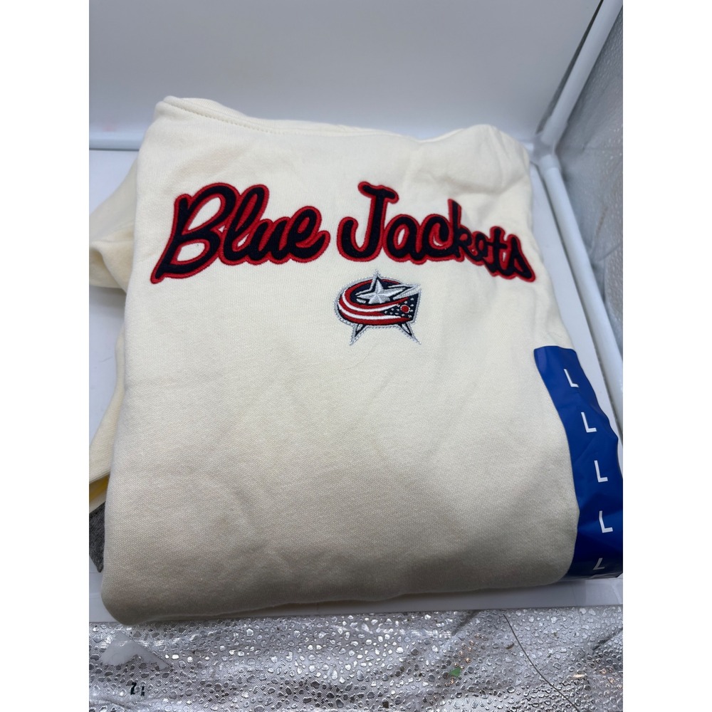 NWT Columbus Blue Jackets NHL Hockey Pullover Hoodie Sweatshirt Men's Size L - Picture 10 of 10